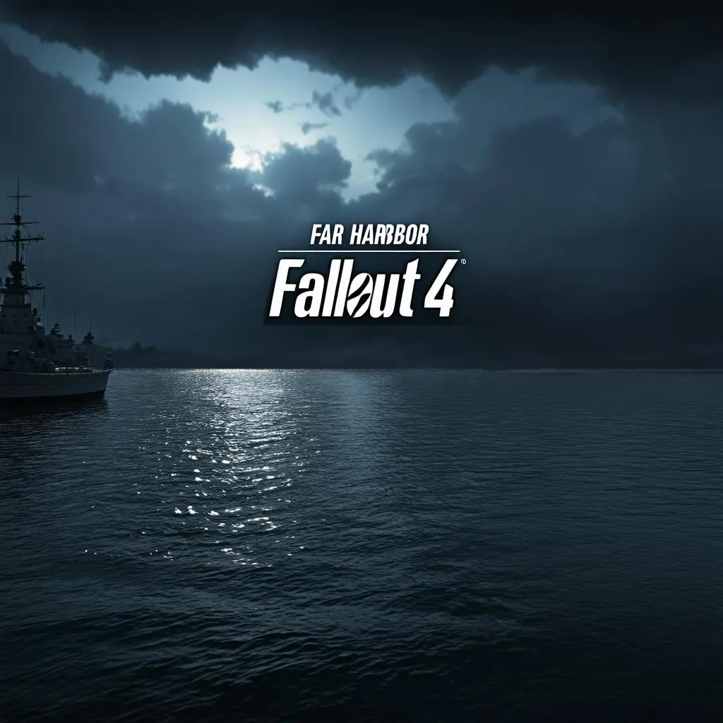 Bầu trời u ám trên đảo Far Harbor Fallout 4