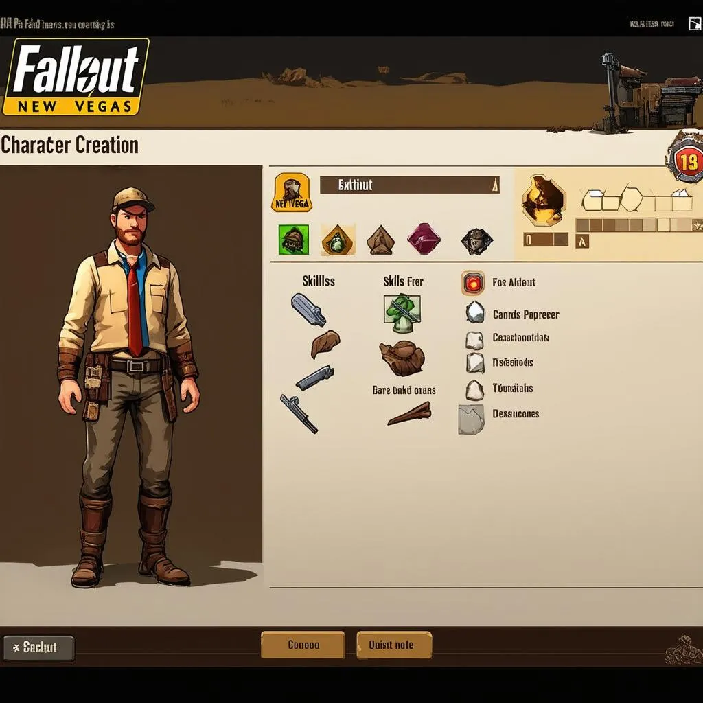 Fallout New Vegas Character Creation