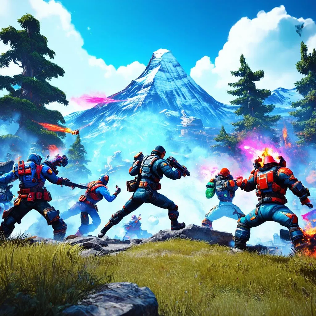 Fortnite Chiến Trường Đầy Màu Sắc