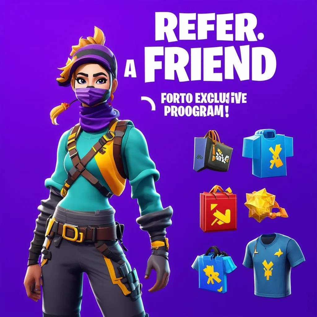 Hình ảnh chương trình Fortnite Refer a Friend