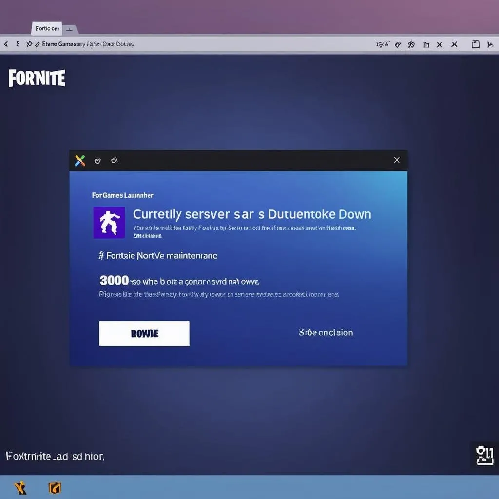 Fortnite Server Down