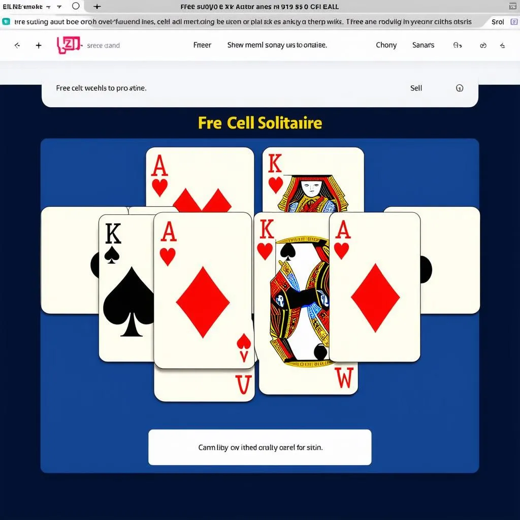 Chơi Free Cell Solitaire trực tuyến