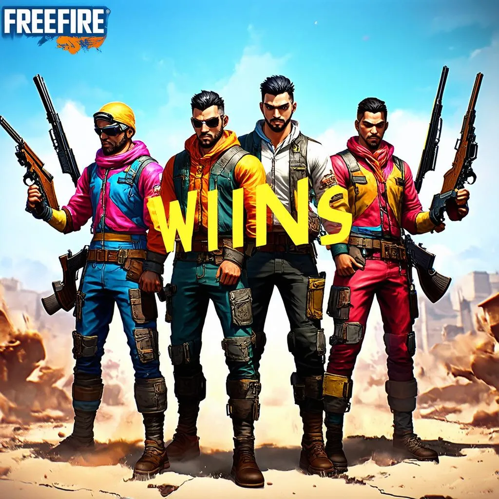 Game thủ Free Fire chiến thắng