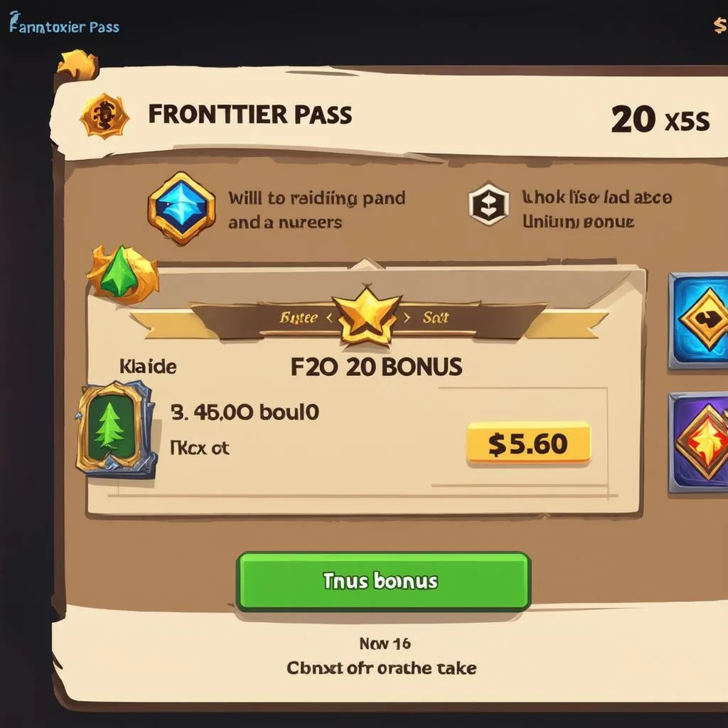 Frontier Pass Bonus Items