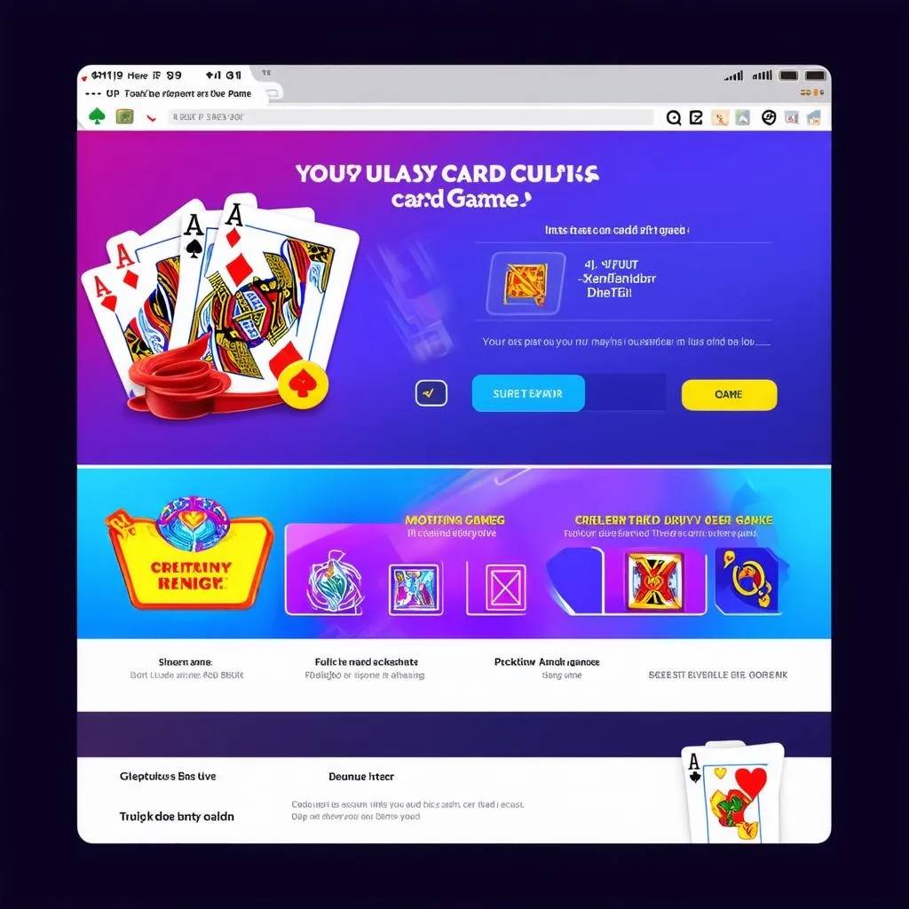 Giao diện website game bài uy tín