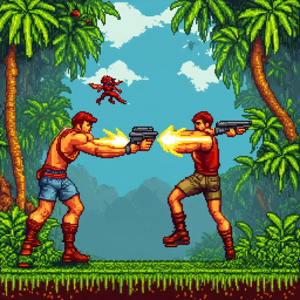 Game bắn súng 2D Contra