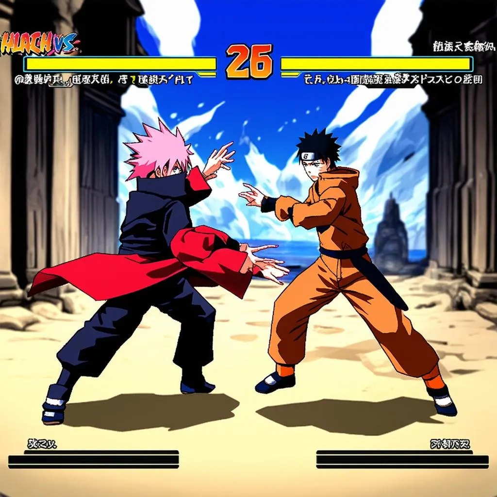 Trận đấu trong game Bleach vs Naruto 2.6