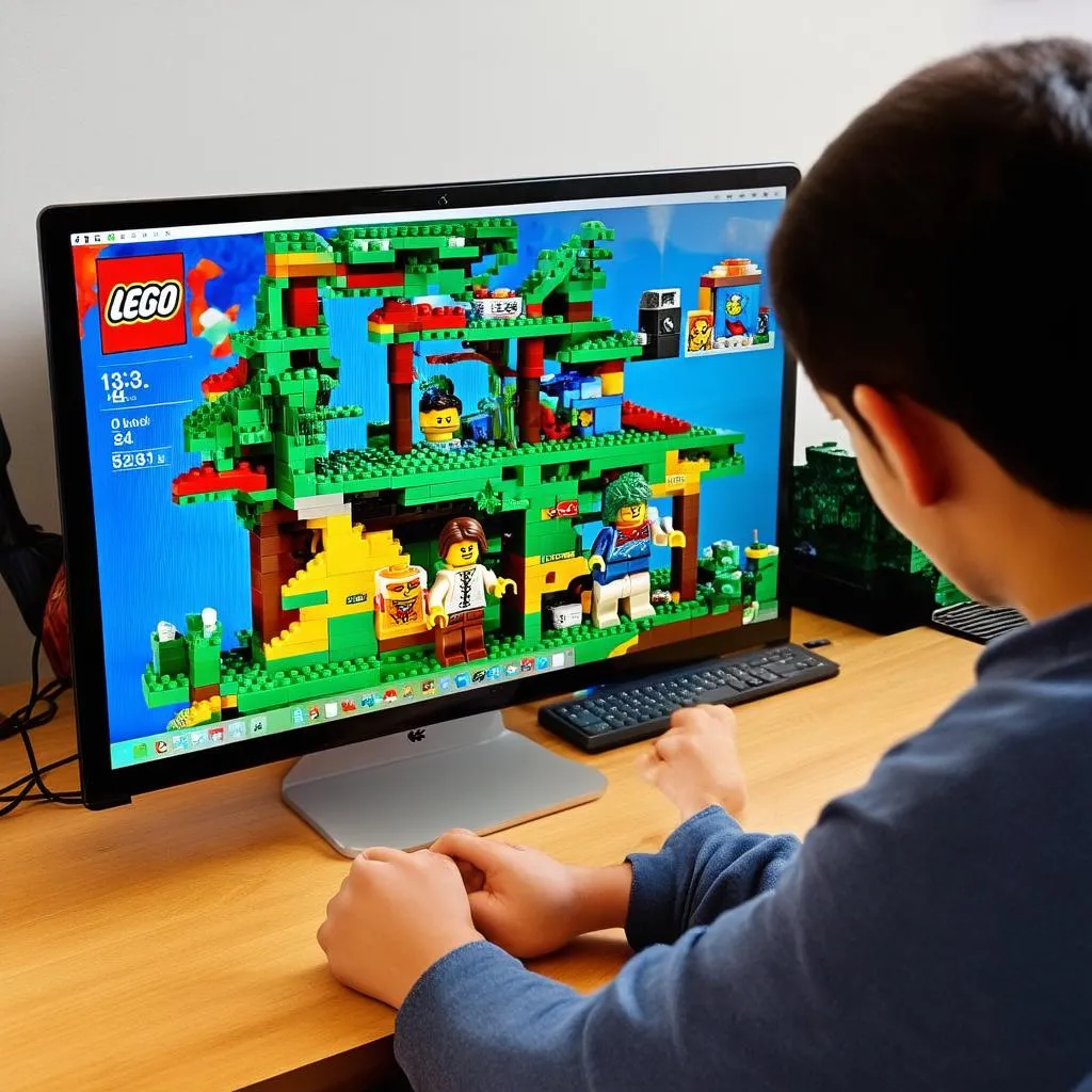 Chơi game lắp ráp Lego trên máy tính