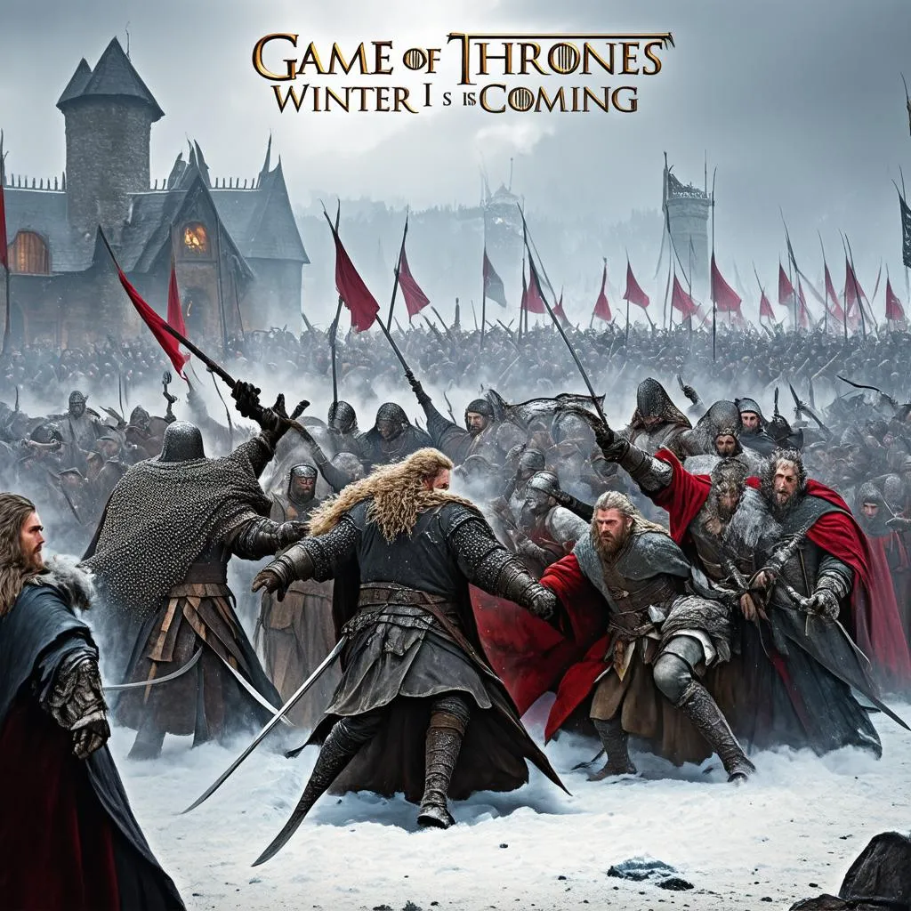 Trận chiến trong Game Of Thrones Winter Is Coming