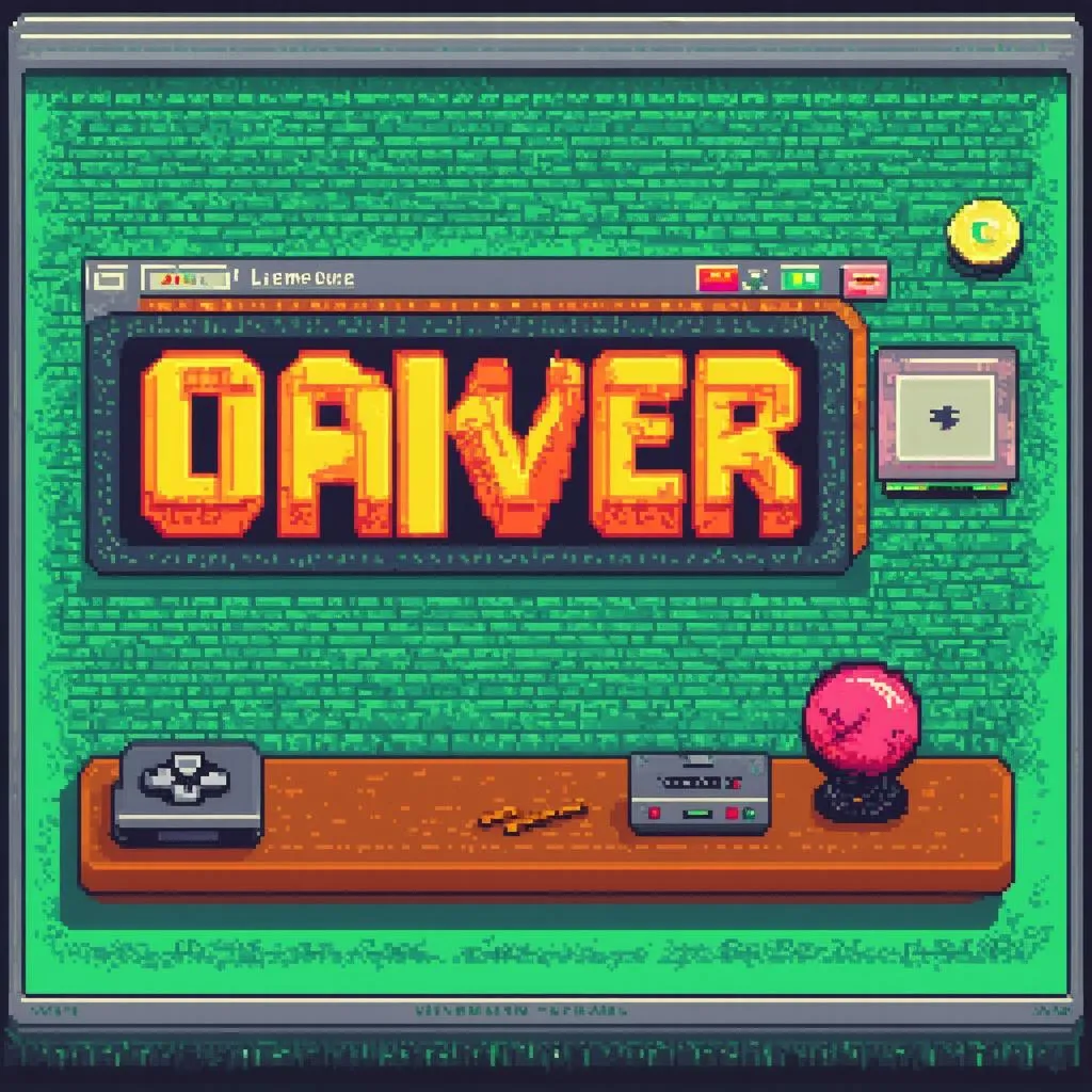 Màn hình game over theo phong cách retro