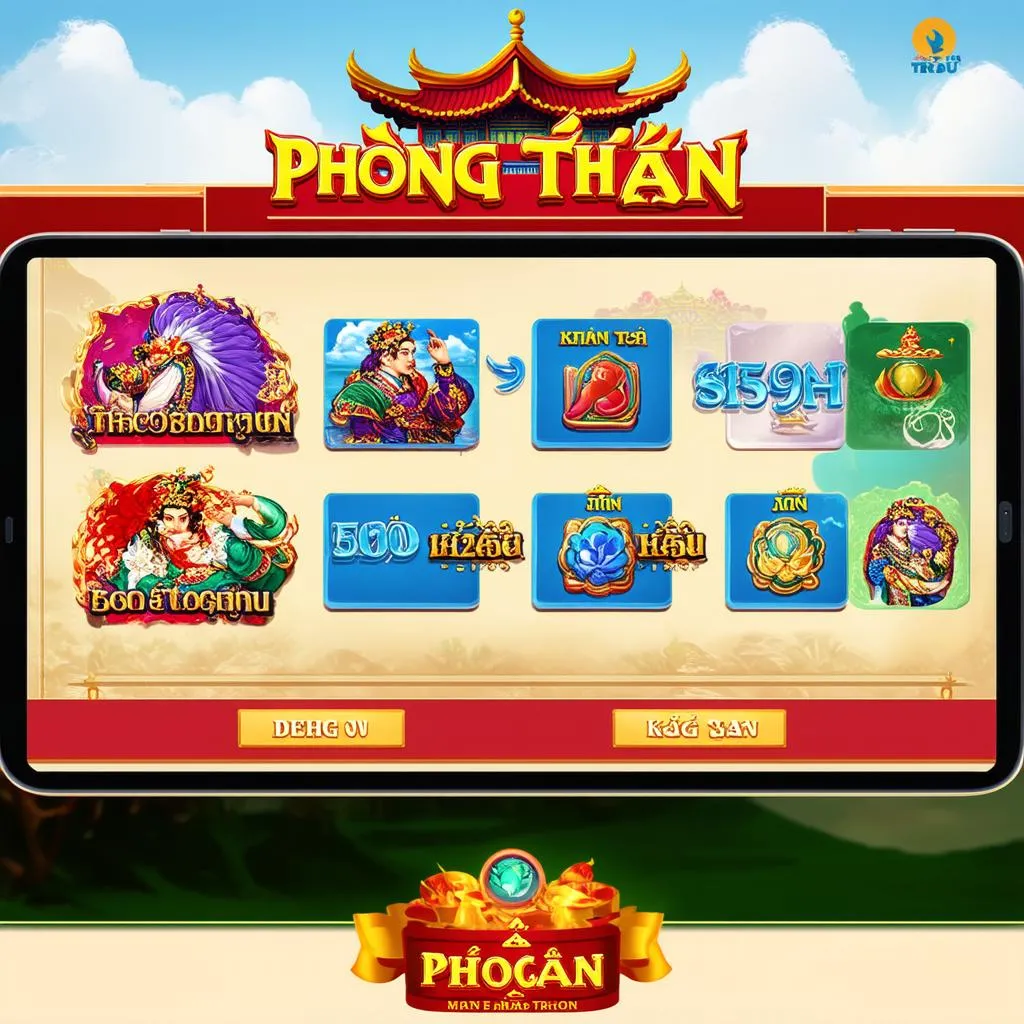 Giao diện game Phong Thần Mobile