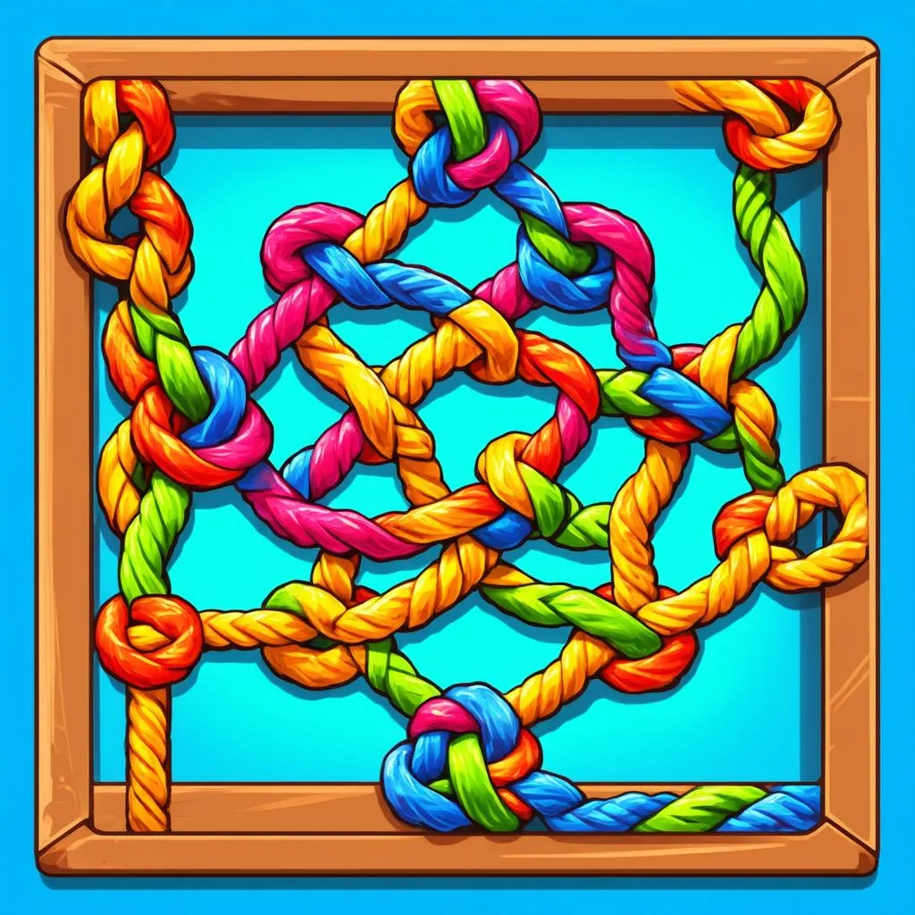 Game rope puzzle với thiết kế phức tạp