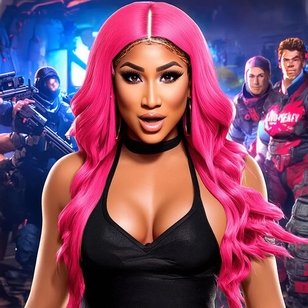 Game thủ choáng ngợp với Nicki Minaj trong Call of Duty