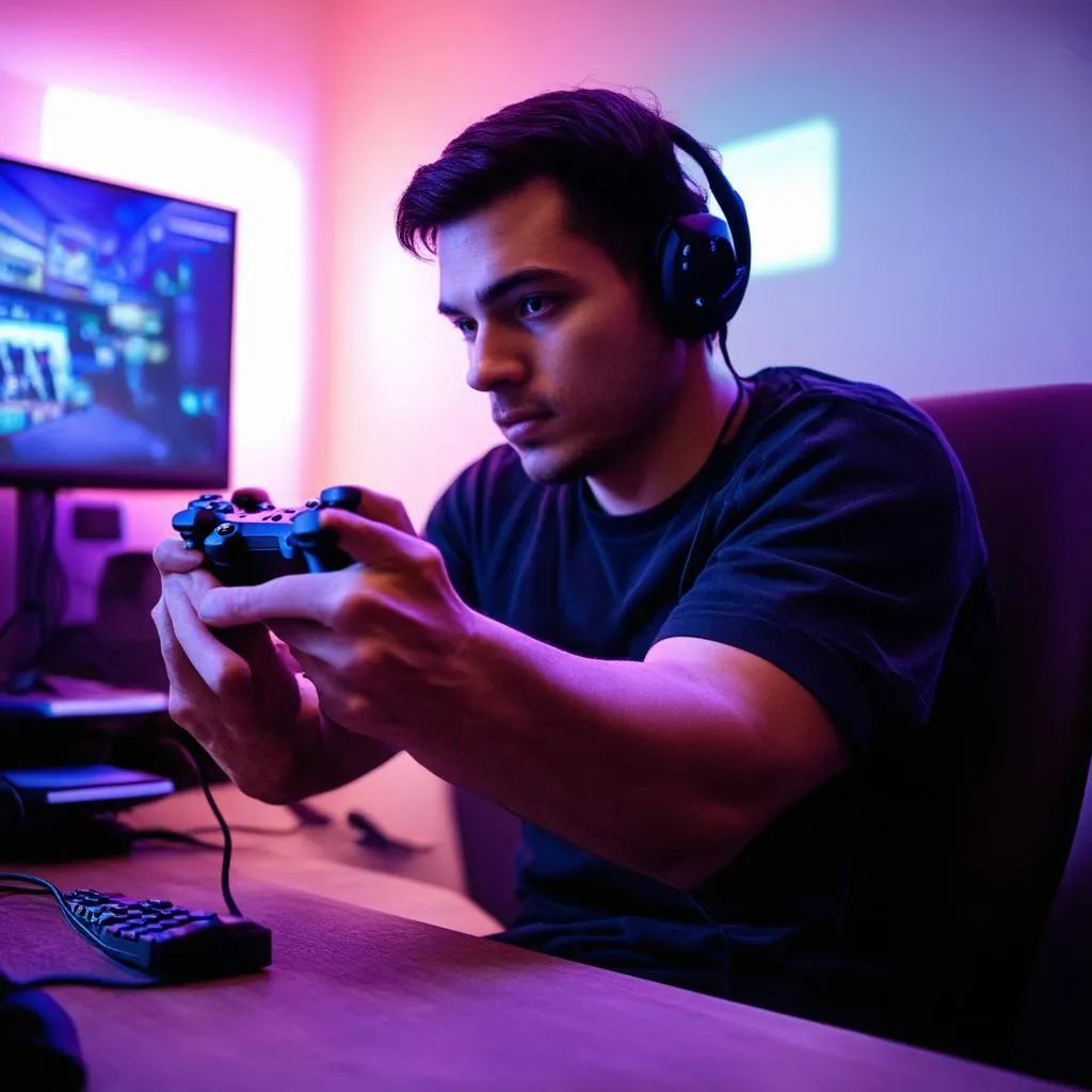 Gamer Playing