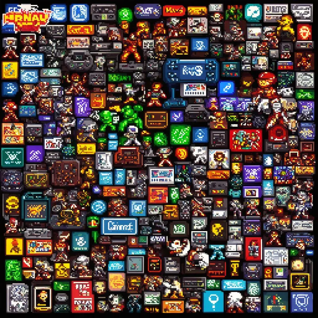 Gaming collage wallpaper lịch sử