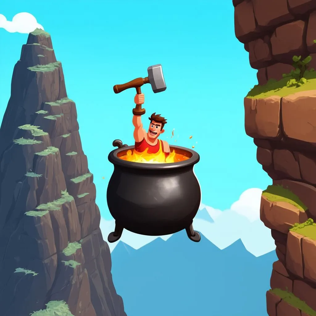 Game ức chế Getting Over It with Bennett Foddy