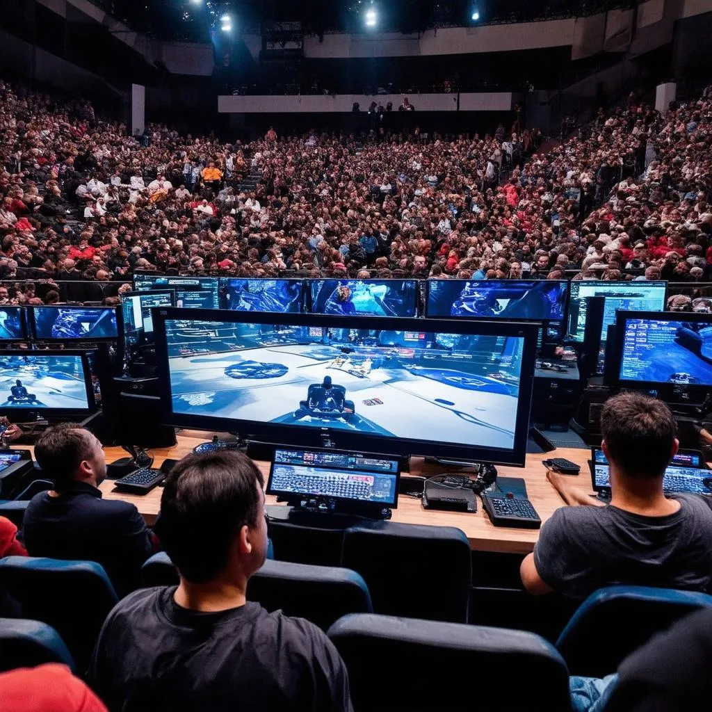 Giải đấu Esports với khán đài chật kín