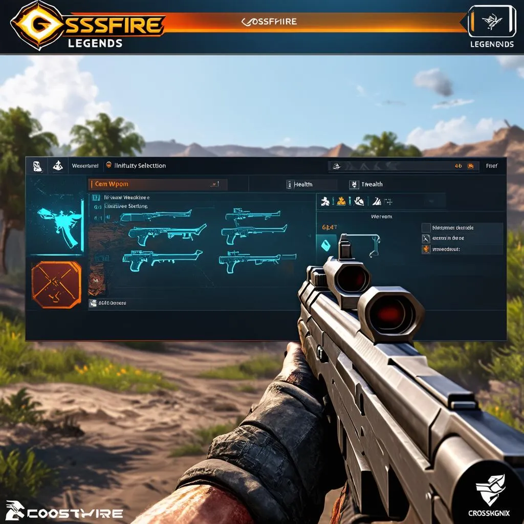 crossfire legends game interface