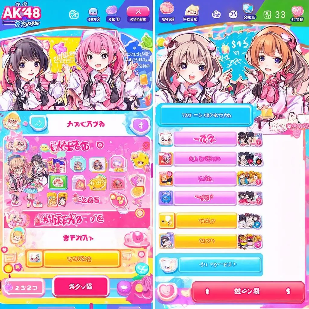 Giao diện game AKB48