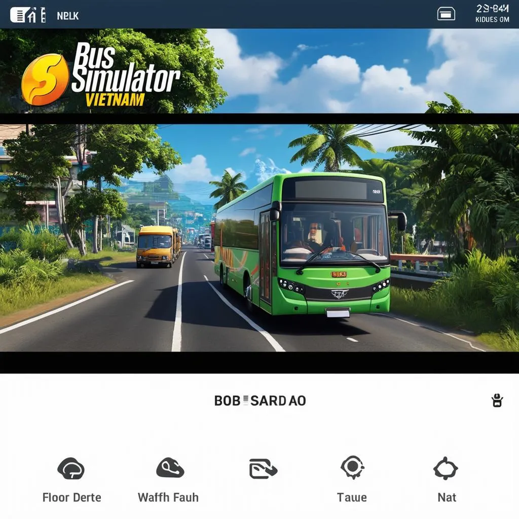 Giao diện game Bus Simulator Vietnam