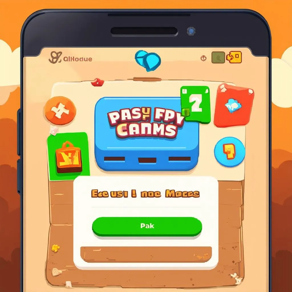 Giao diện game mobile