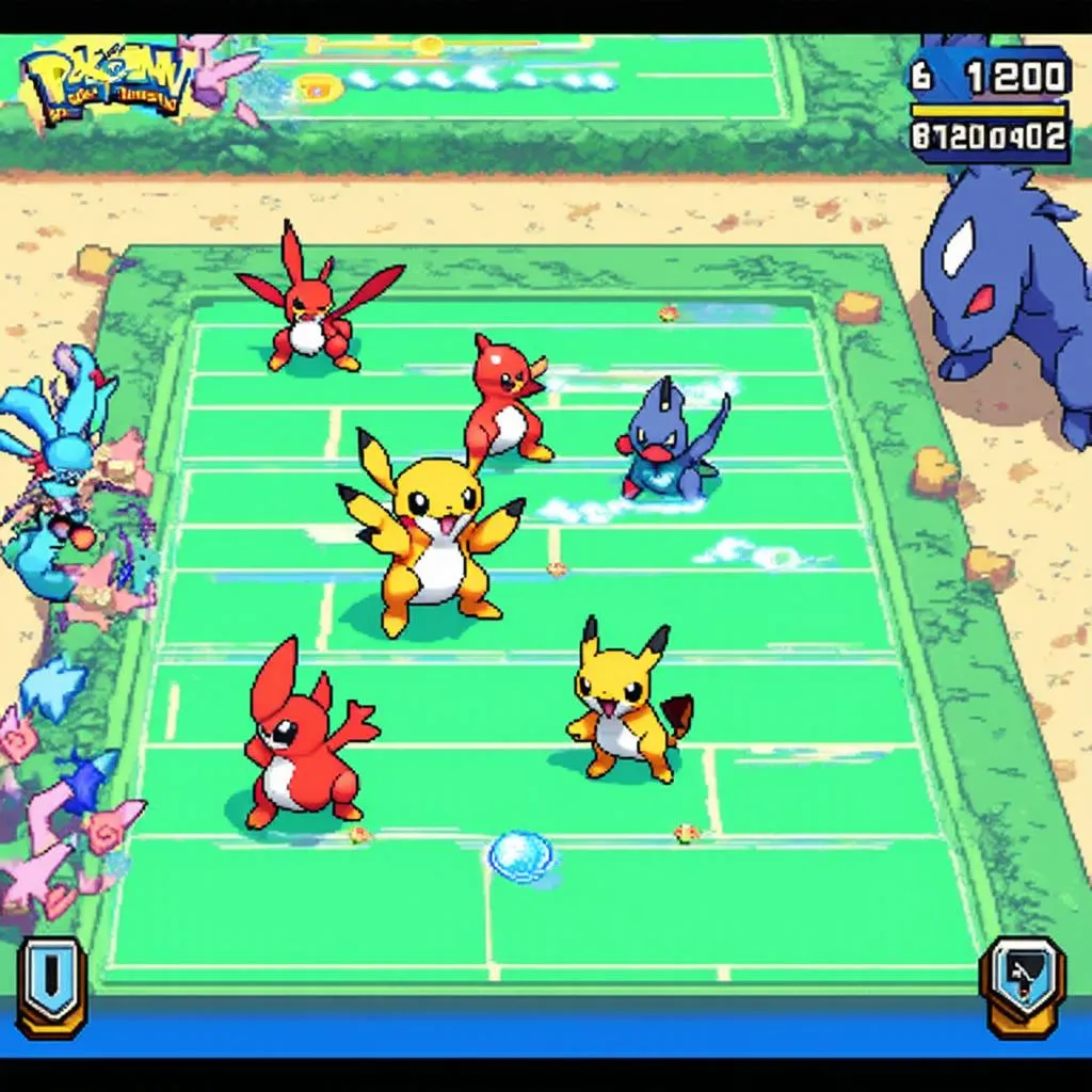 Giao diện game Pokemon