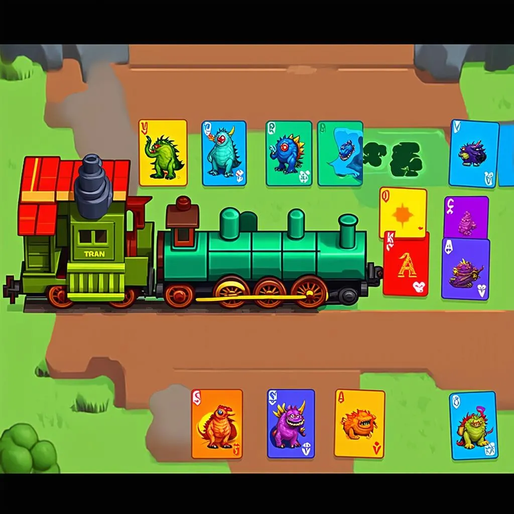 Giao diện chơi game Monster Train