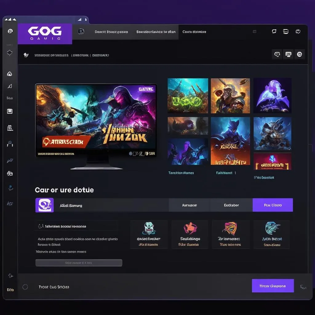 Giao diện GOG Gaming