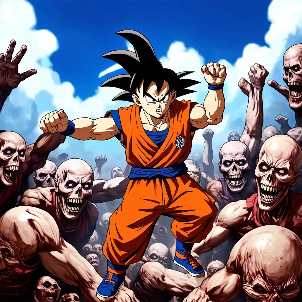 Goku diệt zombie