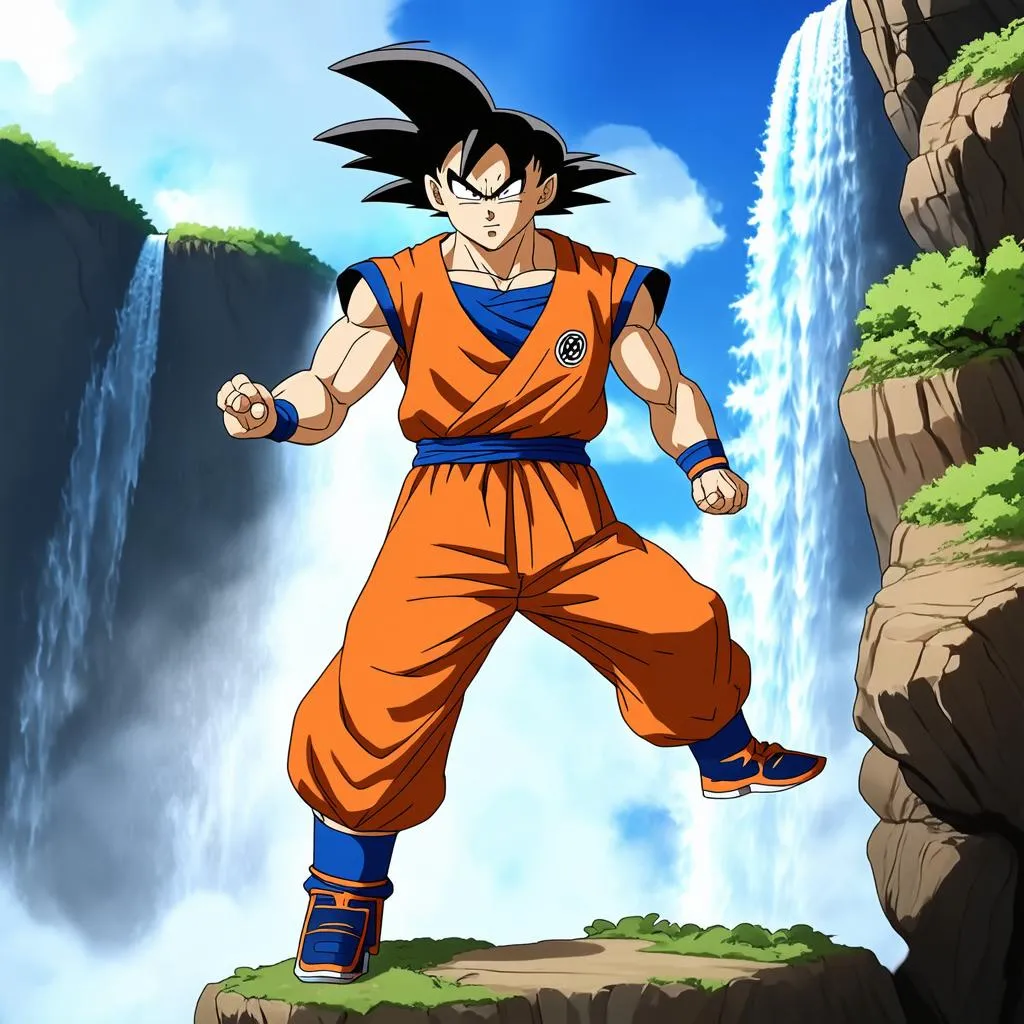 Goku luyện tập