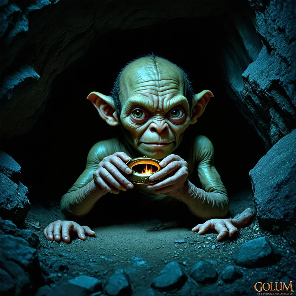 Gollum trong hang tối