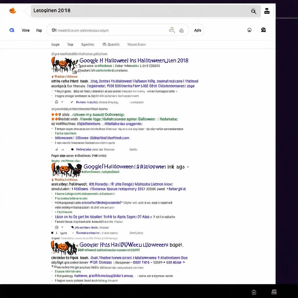 Google Halloween 2018 Search Results