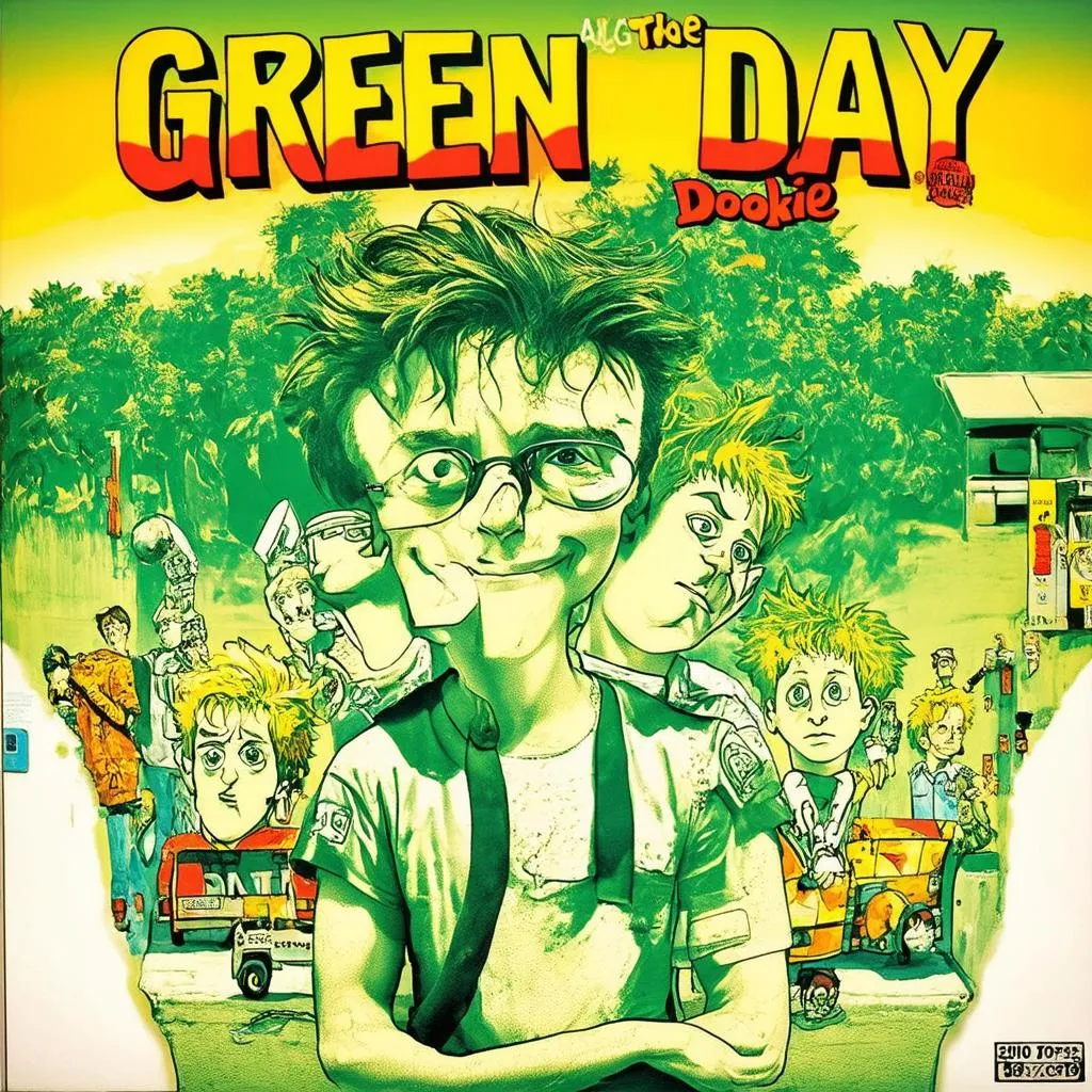 Green Day Dookie Album Cover