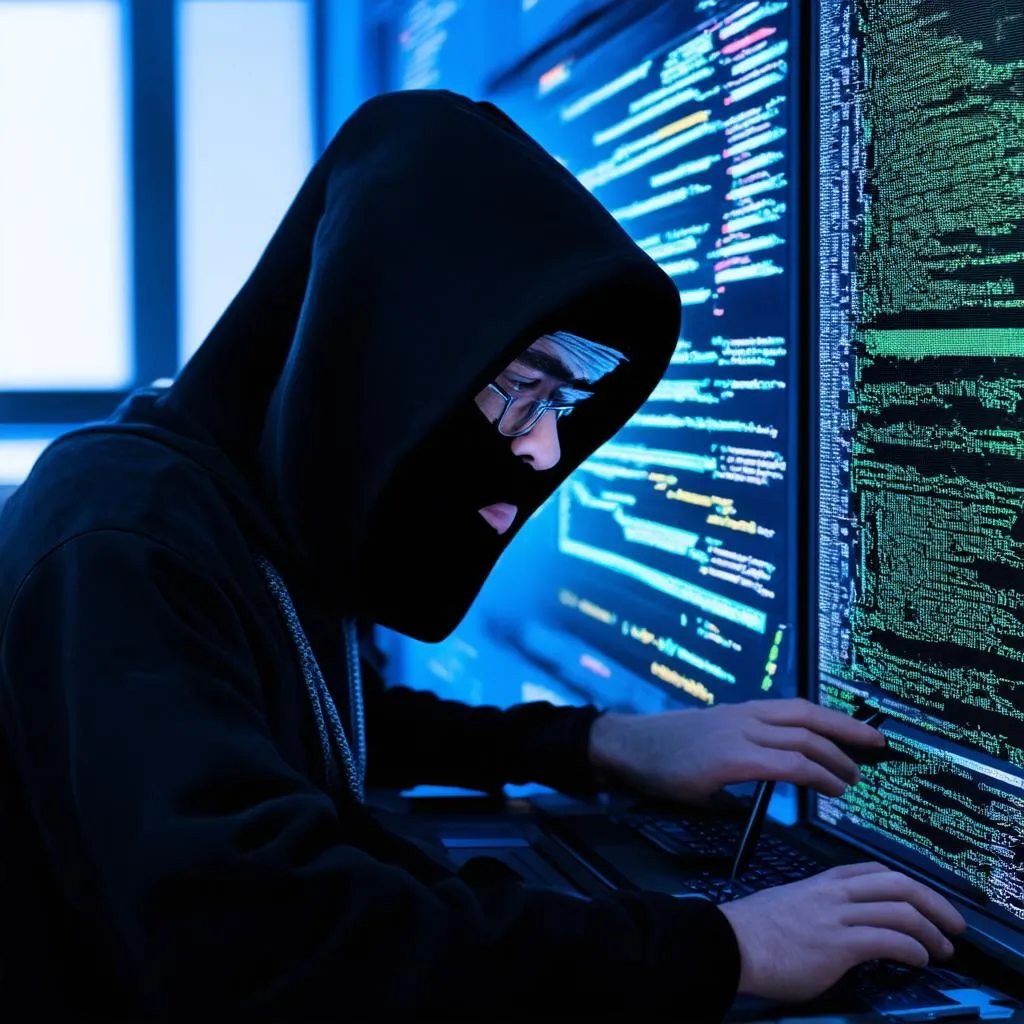 Hacker đang cố gắng xâm nhập vào hệ thống