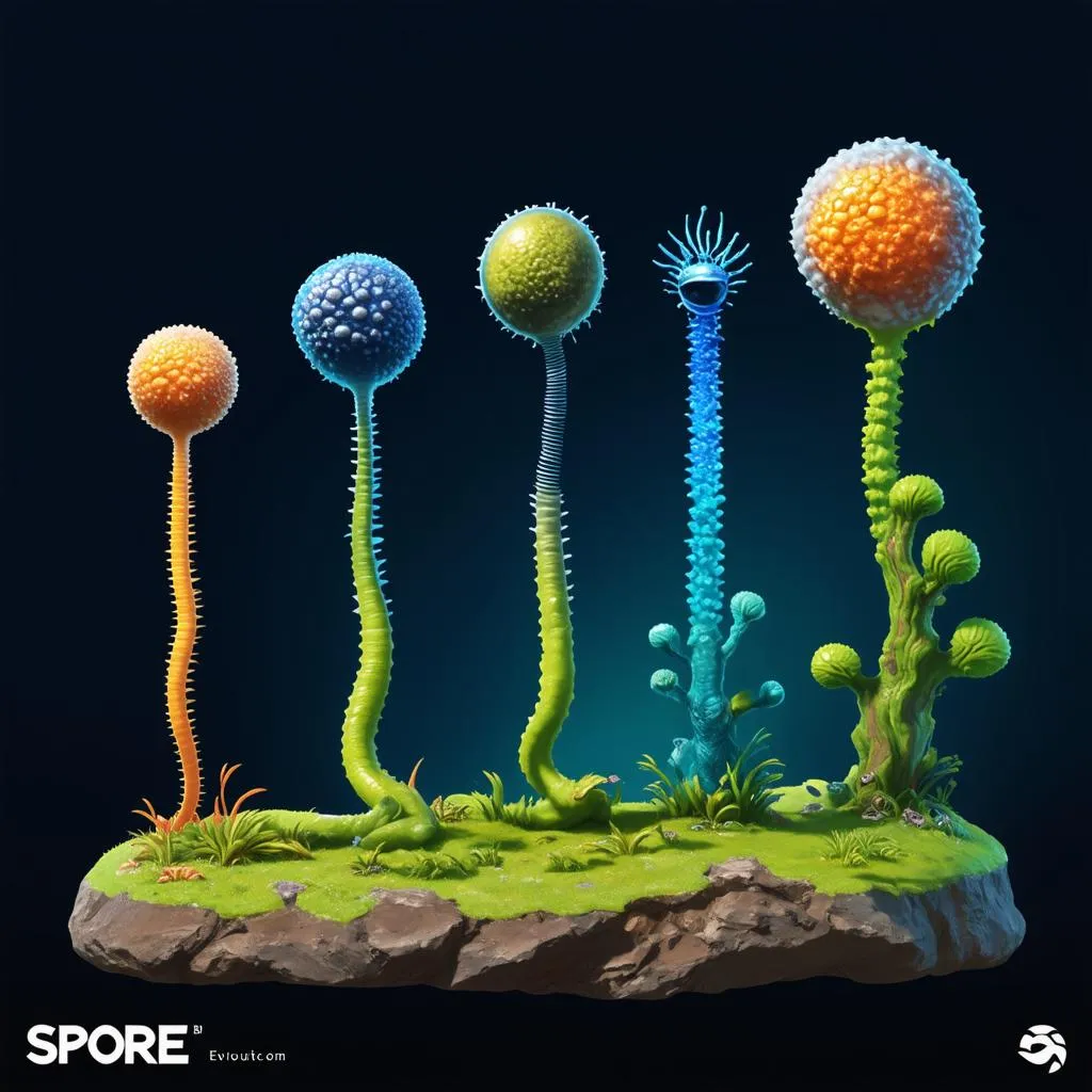 Spore evolution