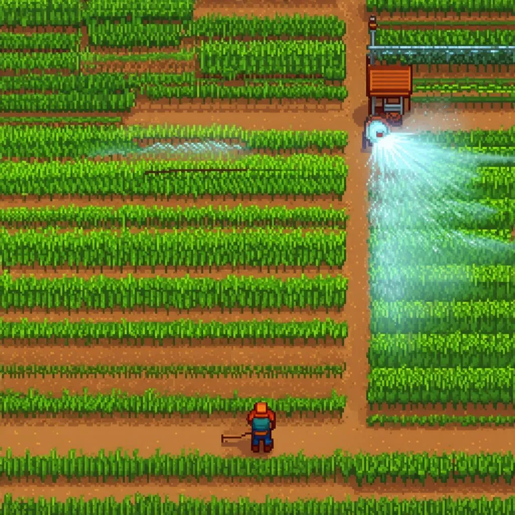 Hệ thống tưới tiêu Stardew Valley