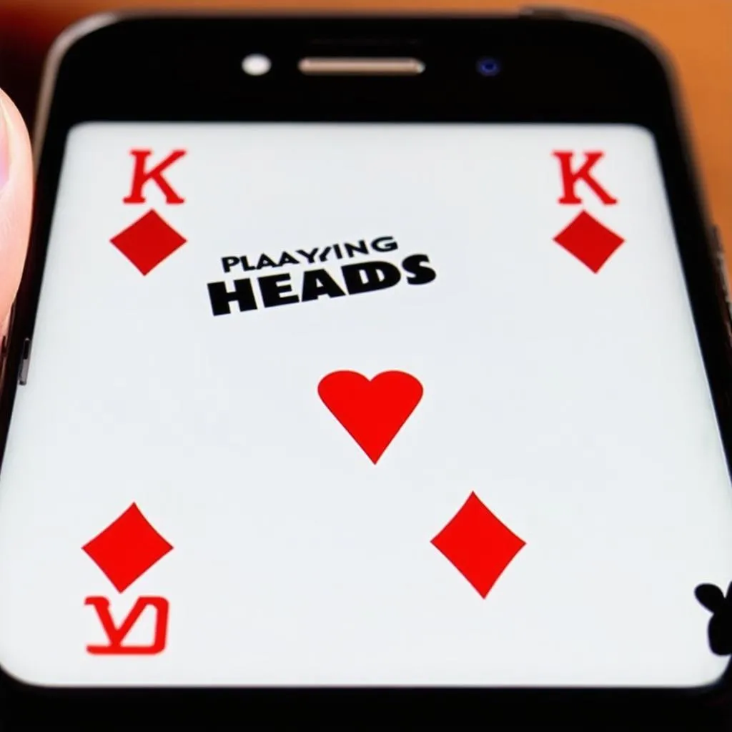 Chơi heads up game trên điện thoại