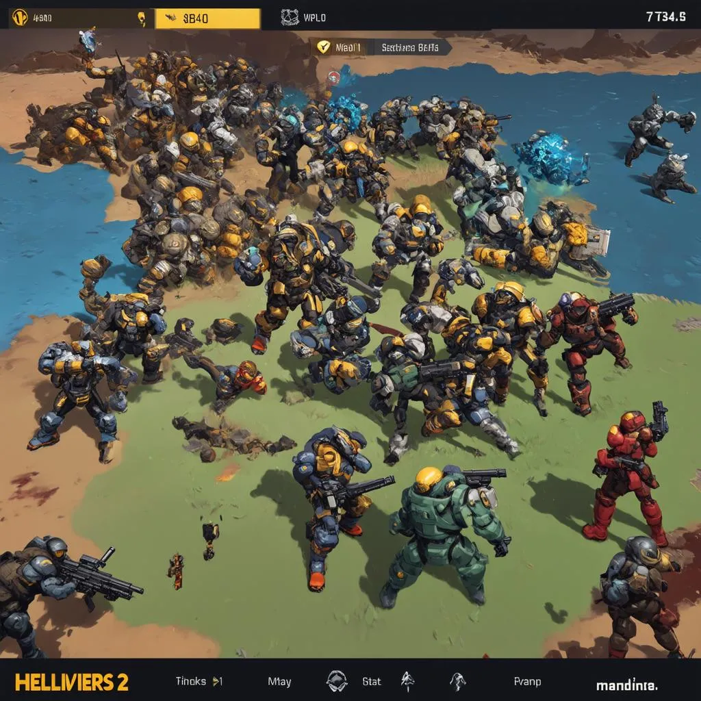 Lượng người chơi đông đảo trong Helldivers 2