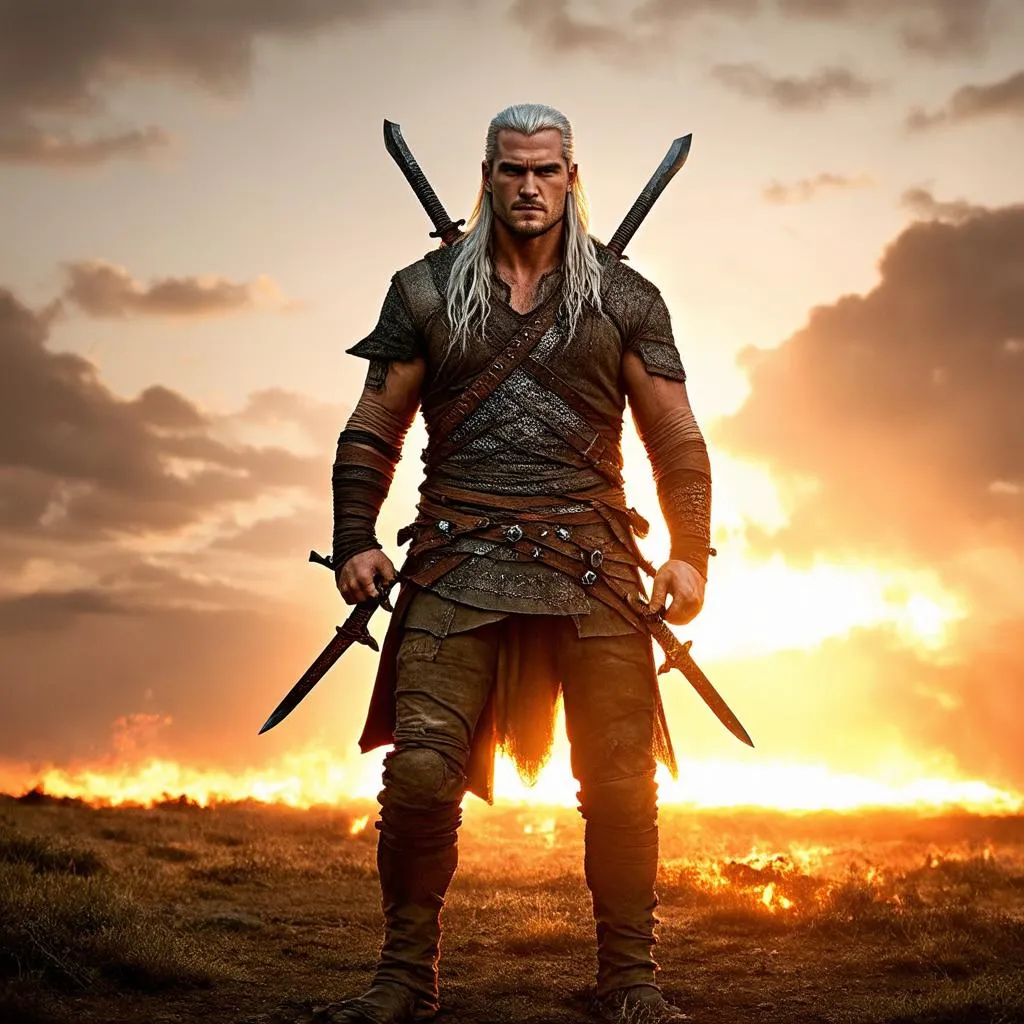 Henry Cavill trong vai Geralt