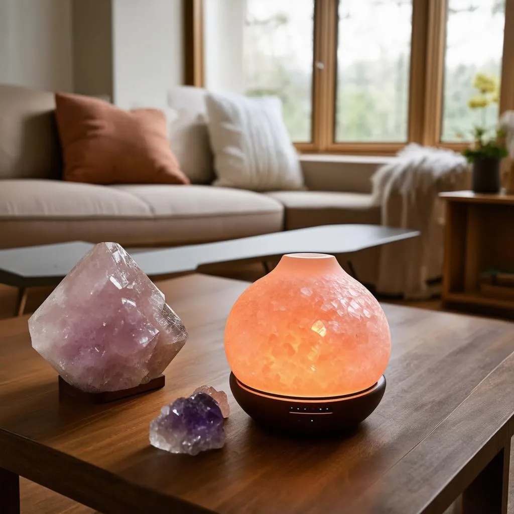 Home Decor with Essential Oils and Crystals