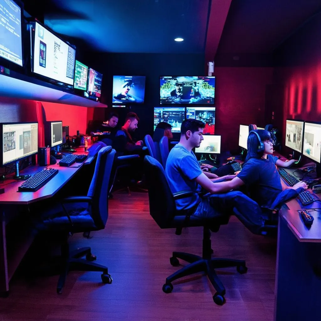 Internet cafe gaming hiện đại