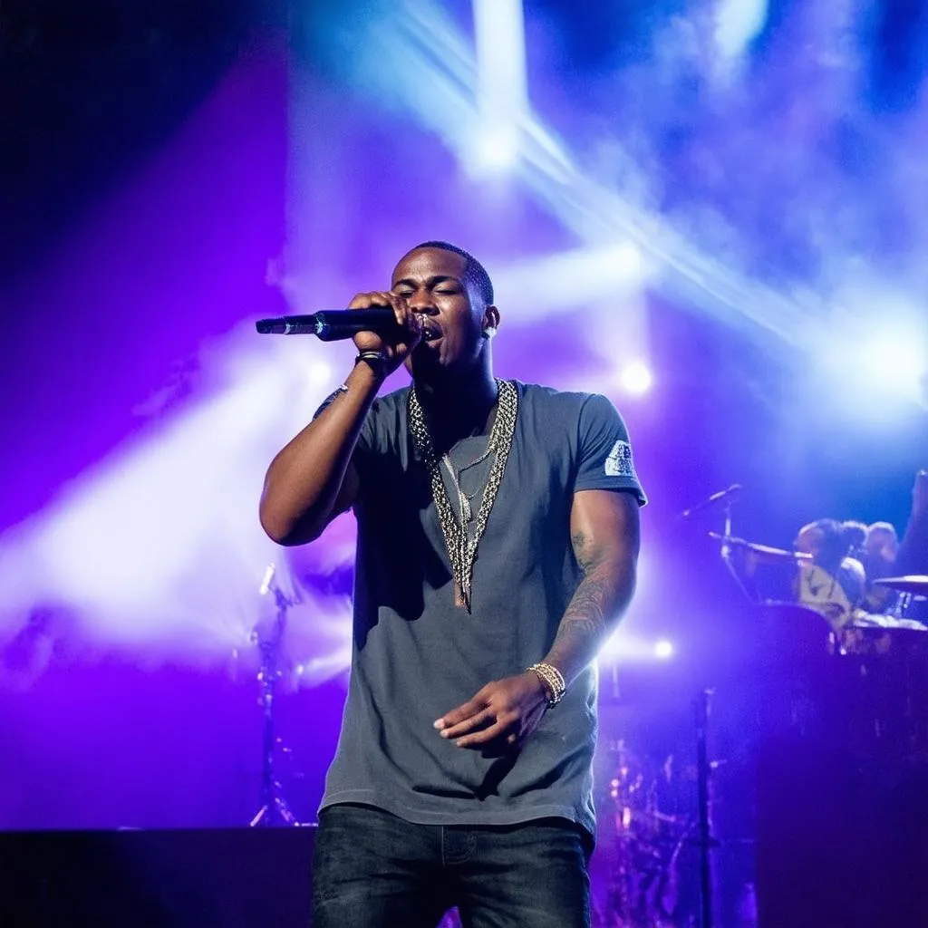 Iyaz Performing on Stage