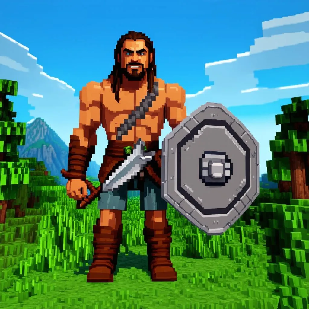 Jason Momoa trong bộ phim Minecraft