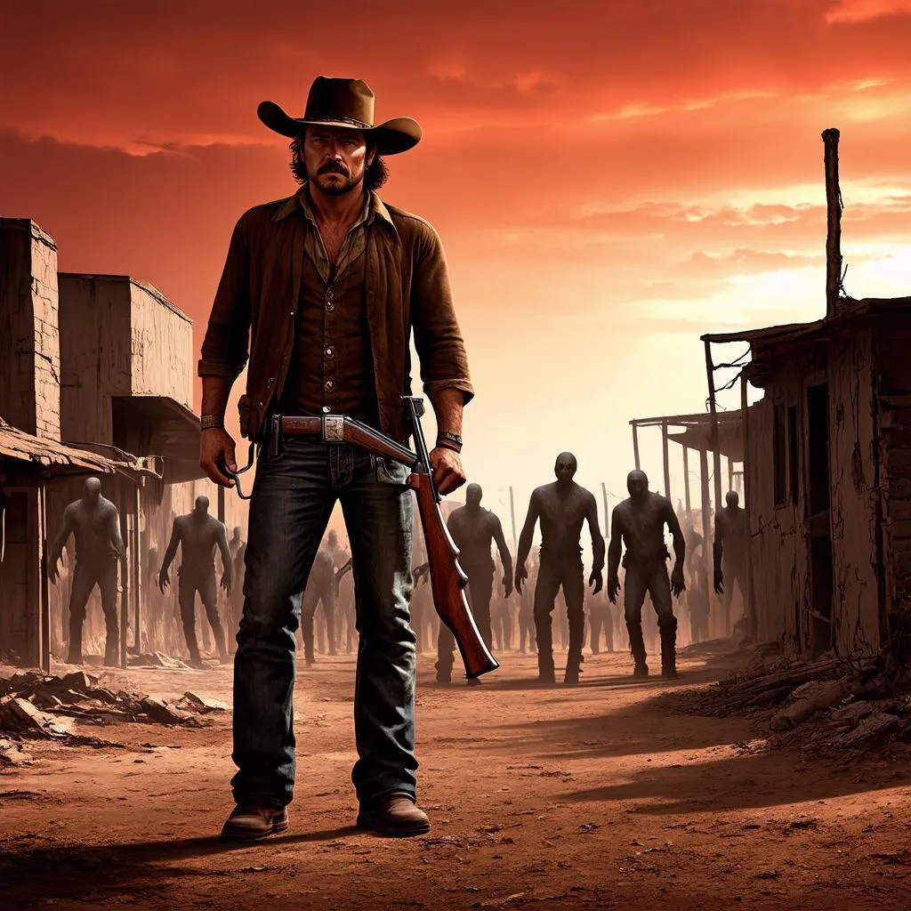 John Marston đối mặt với xác sống