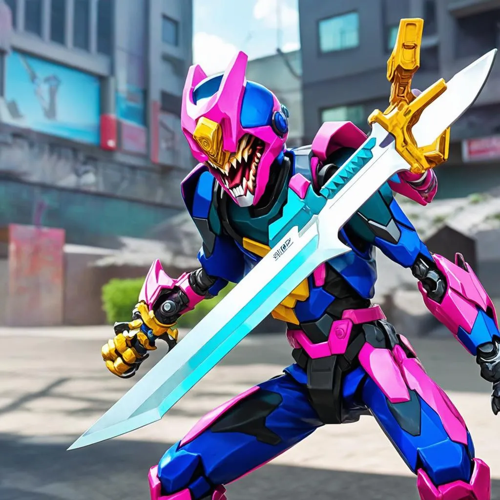 Kamen Rider Ex-Aid fighting Bugster