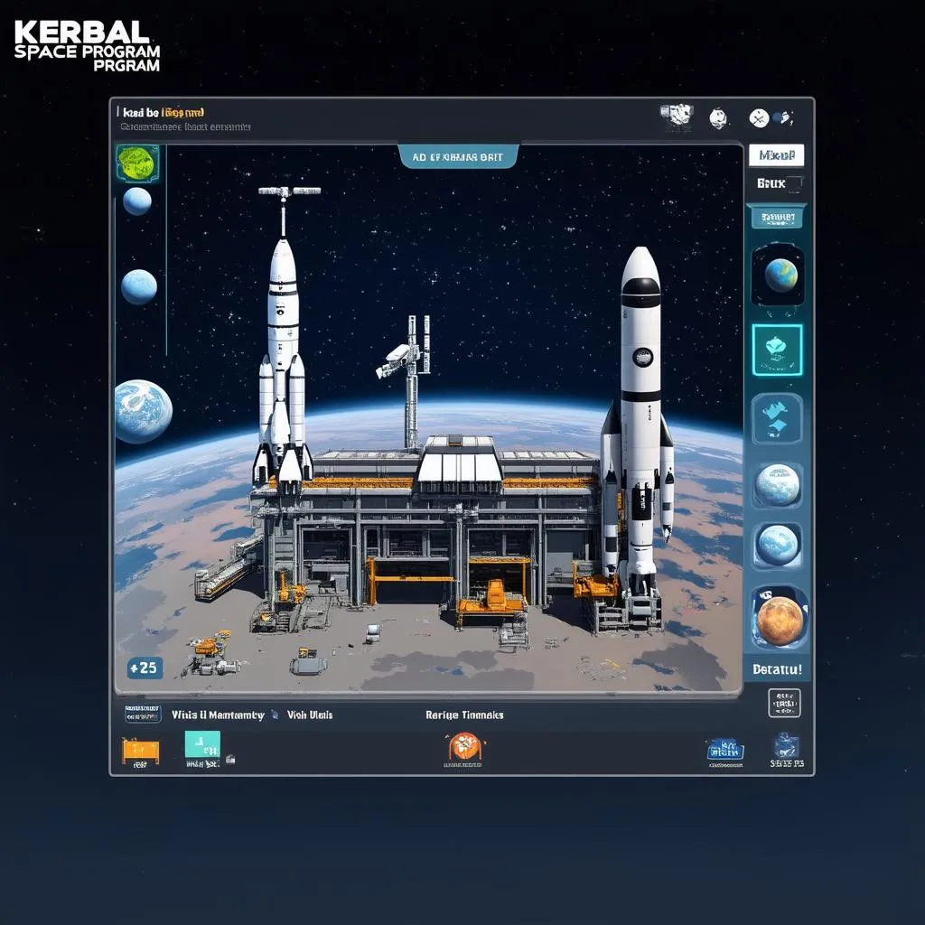 Giao diện chính Kerbal Space Program