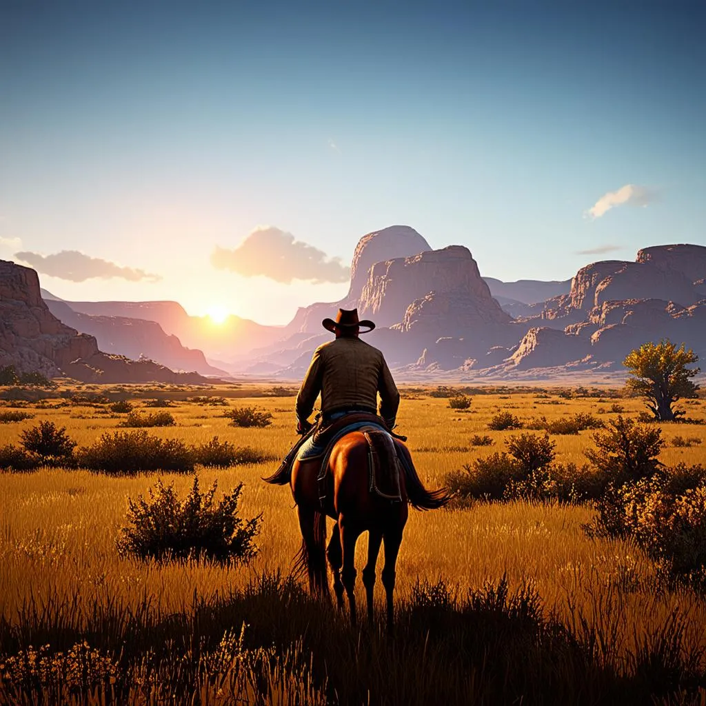 Khung cảnh thiên nhiên trong Red Dead Redemption