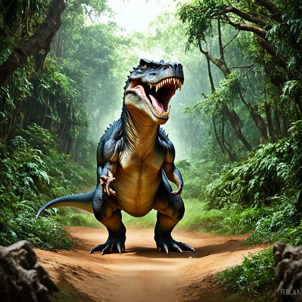 Khủng long T-Rex đang gầm gừ