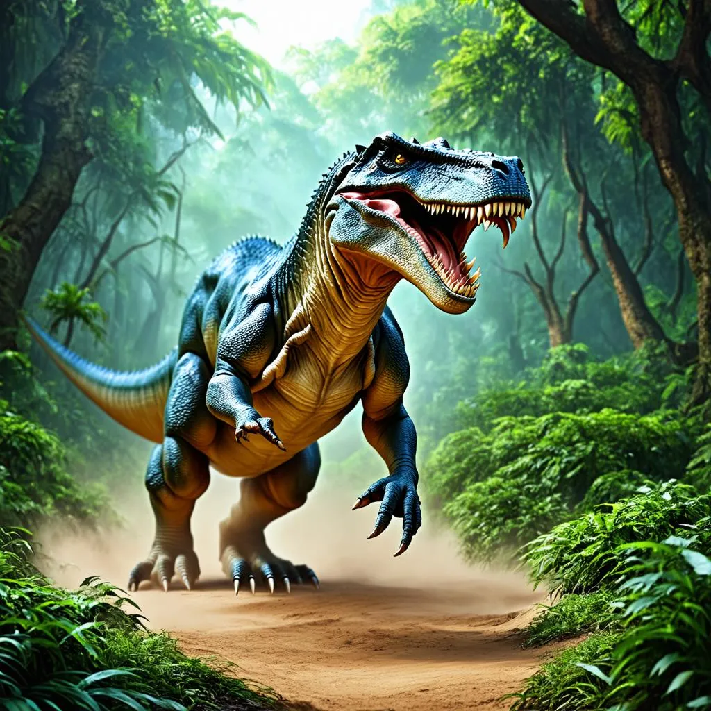 Khủng long Tyrannosaurus Rex gầm rú đầy uy lực