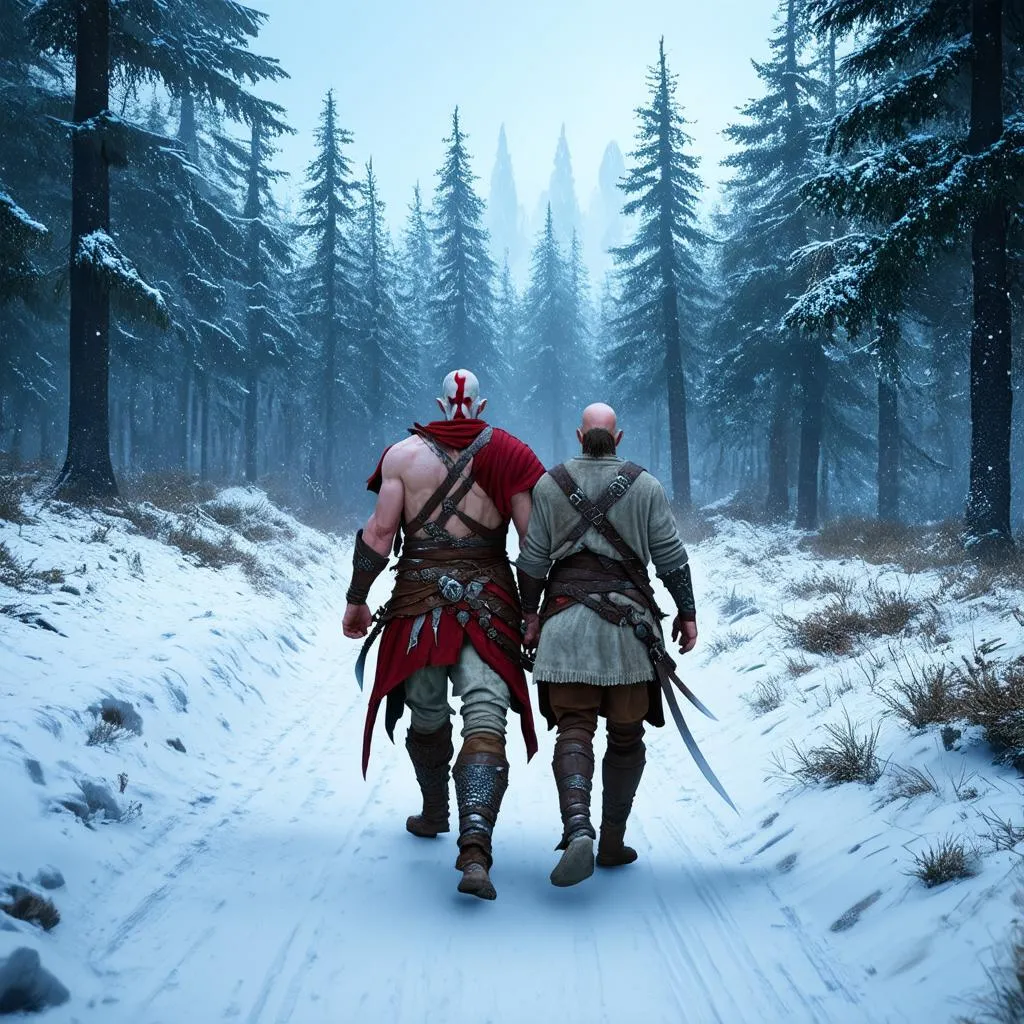 Kratos and Atreus journey